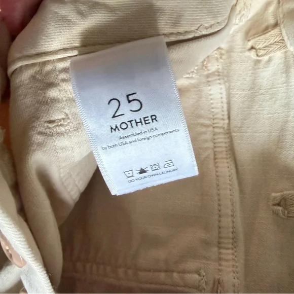 Mother Denim The Patch Pocket Private Ankle Jeans size 25 in Khaki Stretchy - Picture 7 of 12